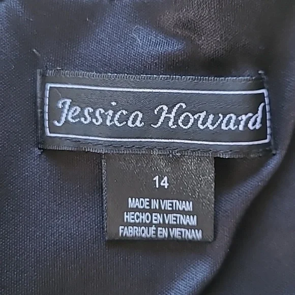 Jessica Howard LBD with Short Flutter Sleeves - Size 14 - Picture 4 of 7